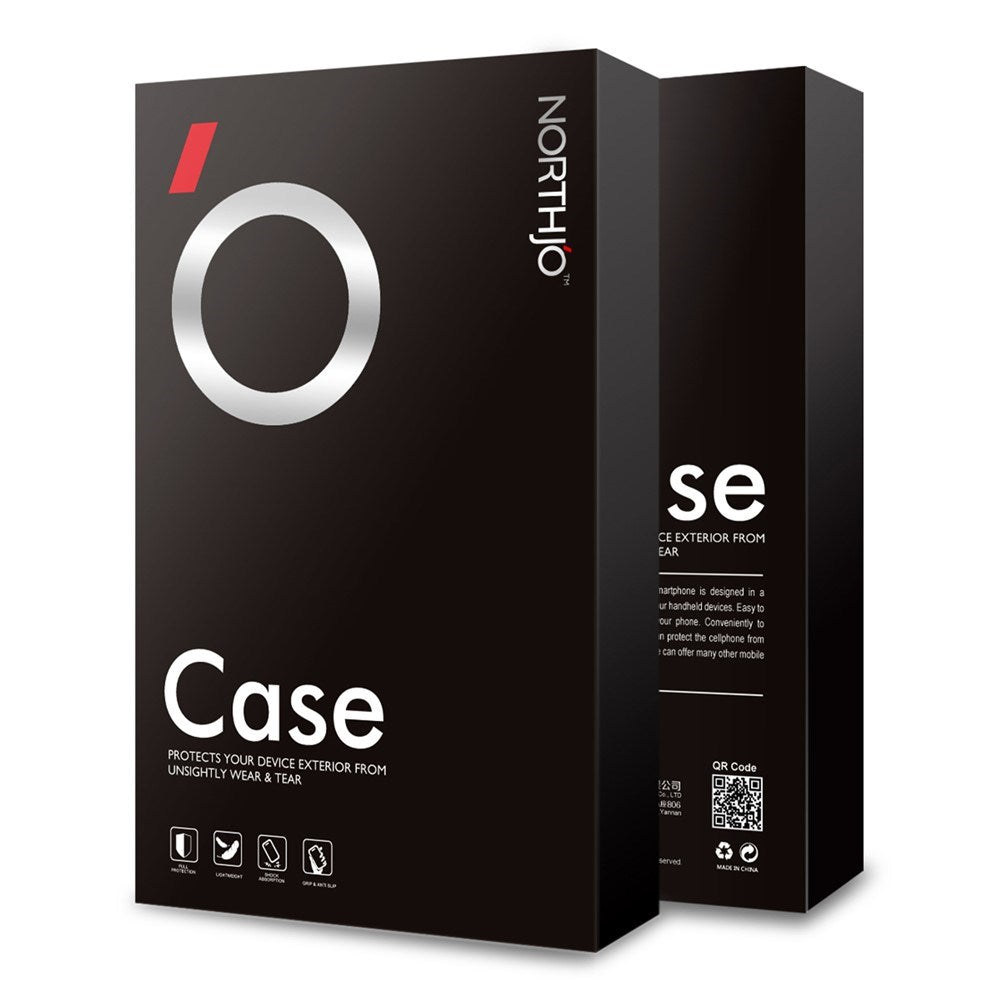 NORTHJO Samsung Galaxy S23 Ultra 2-i-1 Set Flexibelt Plast Skal med Härdat Skyddsglas - Genomskinlig