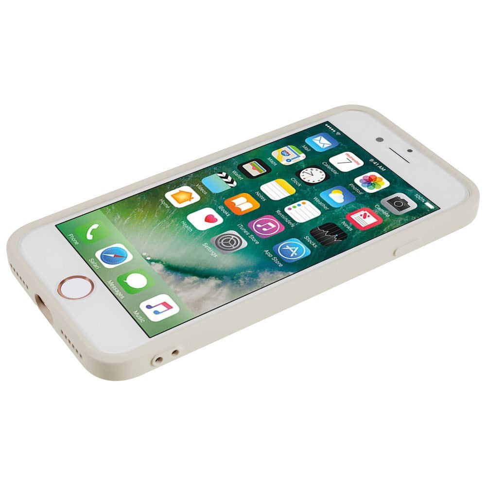 EIDERWOOD iPhone SE (2022 / 2020) / 8 / 7 Fodrat Flexibelt Plast Skal - Vit