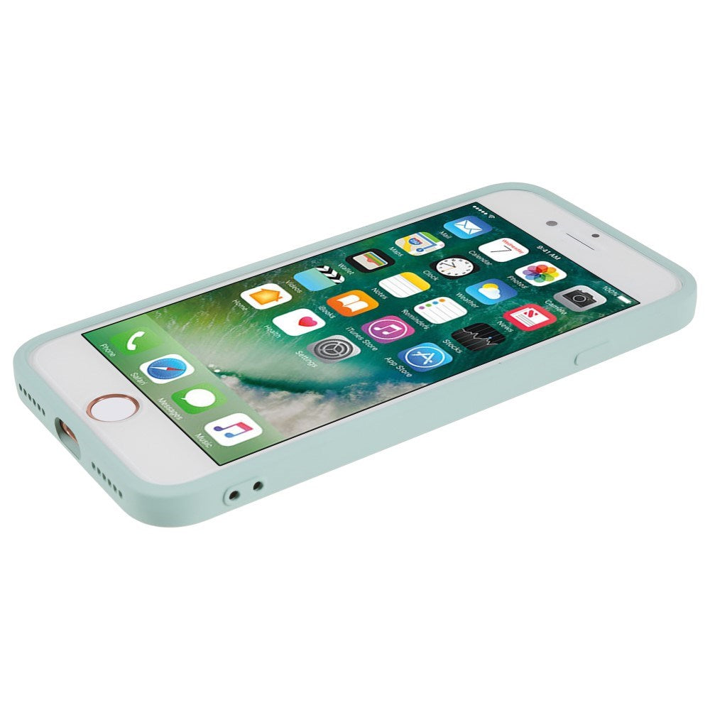 EIDERWOOD iPhone SE (2022 / 2020) / 8 / 7 Fodrat Flexibelt Plast Skal - Ljusblå