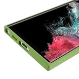 EIDERWOOD Samsung Galaxy S22 Ultra Fodrat Flexibelt Plast Skal - Ljusgrön