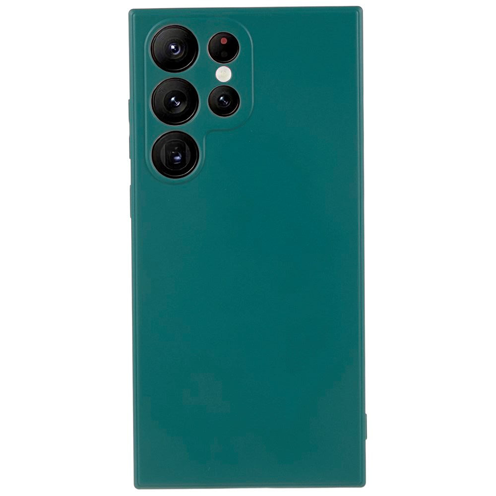 EIDERWOOD Samsung Galaxy S22 Ultra Fodrat Flexibelt Plast Skal - Grön