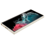 EIDERWOOD Samsung Galaxy S22 Ultra Fodrat Flexibelt Plast Skal - Beige