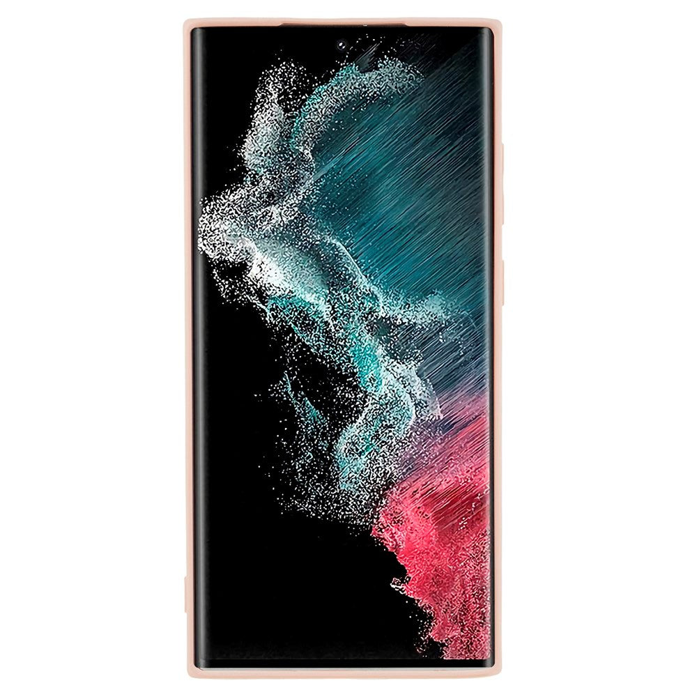 EIDERWOOD Samsung Galaxy S22 Ultra Fodrat Flexibelt Plast Skal - Rosa