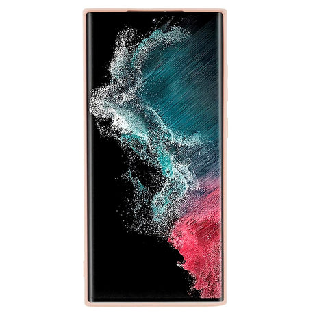 EIDERWOOD Samsung Galaxy S22 Ultra Fodrat Flexibelt Plast Skal - Rosa