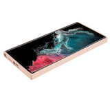 EIDERWOOD Samsung Galaxy S22 Ultra Fodrat Flexibelt Plast Skal - Rosa