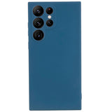 EIDERWOOD Samsung Galaxy S22 Ultra Fodrat Flexibelt Plast Skal - Blå