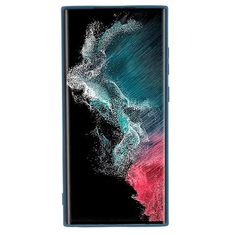 EIDERWOOD Samsung Galaxy S22 Ultra Fodrat Flexibelt Plast Skal - Blå