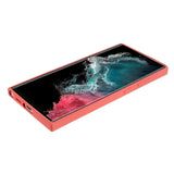 EIDERWOOD Samsung Galaxy S22 Ultra Fodrat Flexibelt Plast Skal - Mörkröd