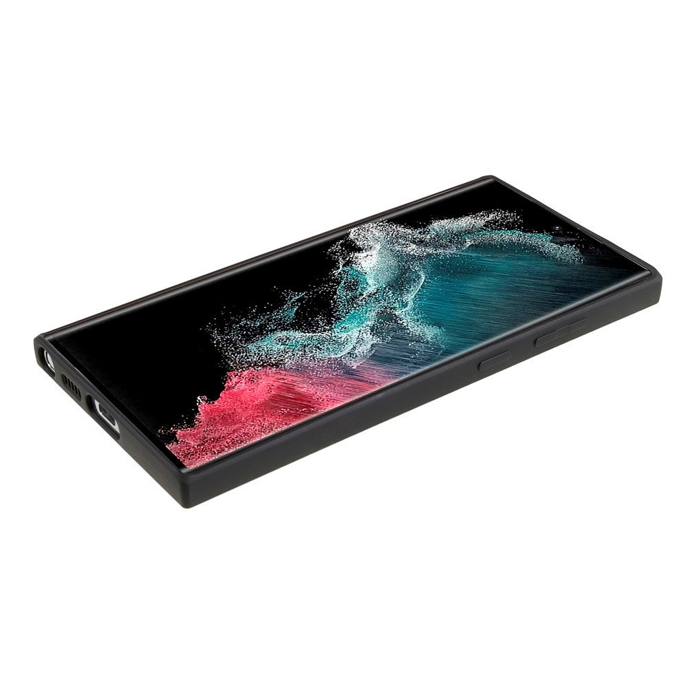 EIDERWOOD Samsung Galaxy S22 Ultra Fodrat Flexibelt Plast Skal - Svart