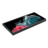 EIDERWOOD Samsung Galaxy S22 Ultra Fodrat Flexibelt Plast Skal - Svart