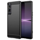 Sony Xperia 1 V Brushed Carbon Skal - Svart