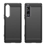 Sony Xperia 1 V Brushed Carbon Skal - Svart