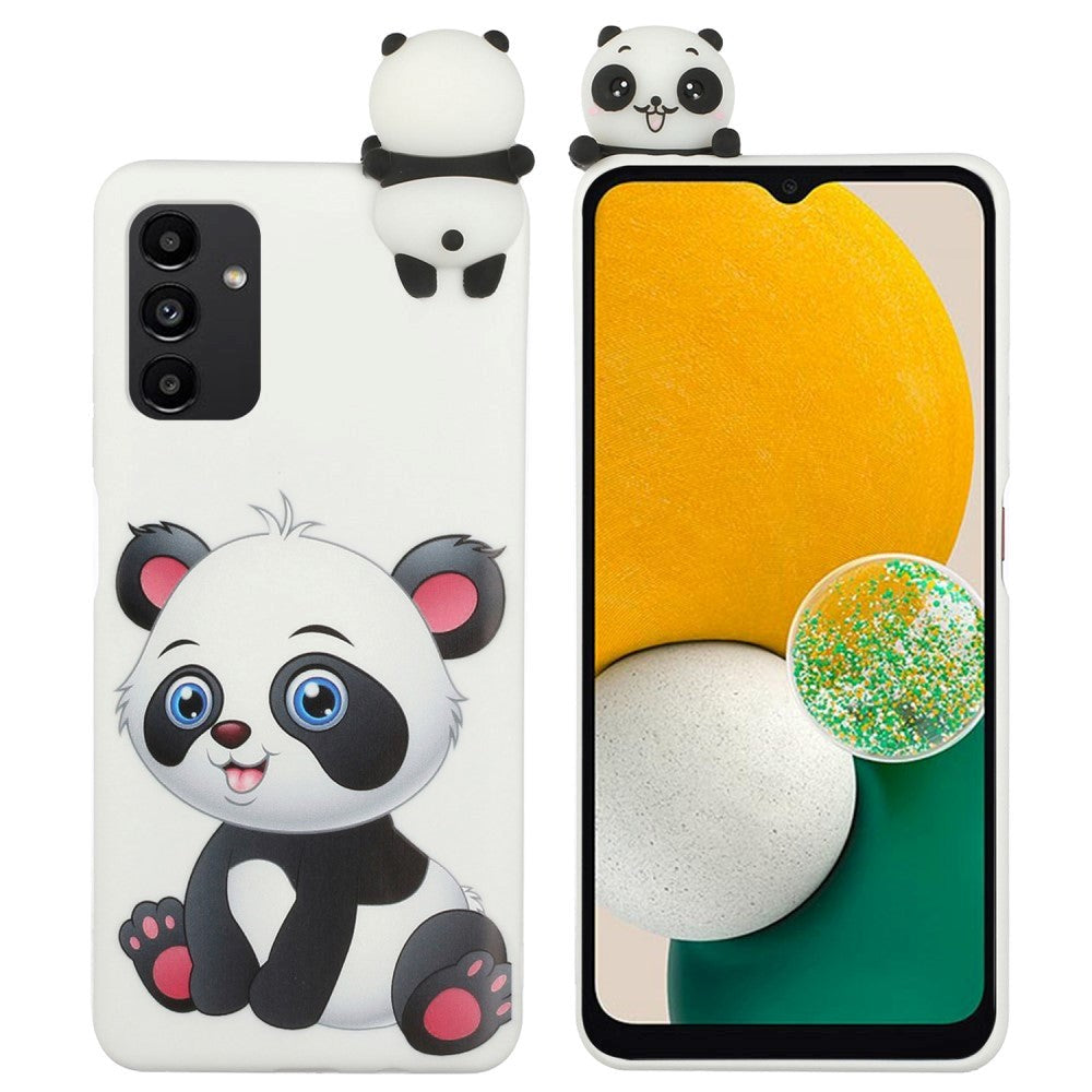 Samsung Galaxy A54 (5G) Skal Flexibel Plast 3D - Panda