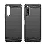 Sony Xperia 10 V Brushed Carbon Skal - Svart