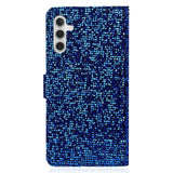 Samsung Galaxy A24 Plånboksfodral med Rem - Blått Glitter