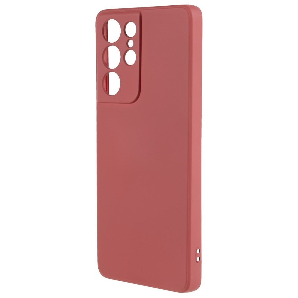 EIDERWOOD Samsung Galaxy S21 Ultra Fodrat Flexibelt Plast Skal - Mörkröd