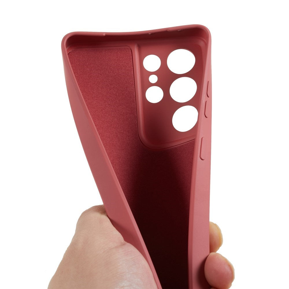 EIDERWOOD Samsung Galaxy S21 Ultra Fodrat Flexibelt Plast Skal - Mörkröd