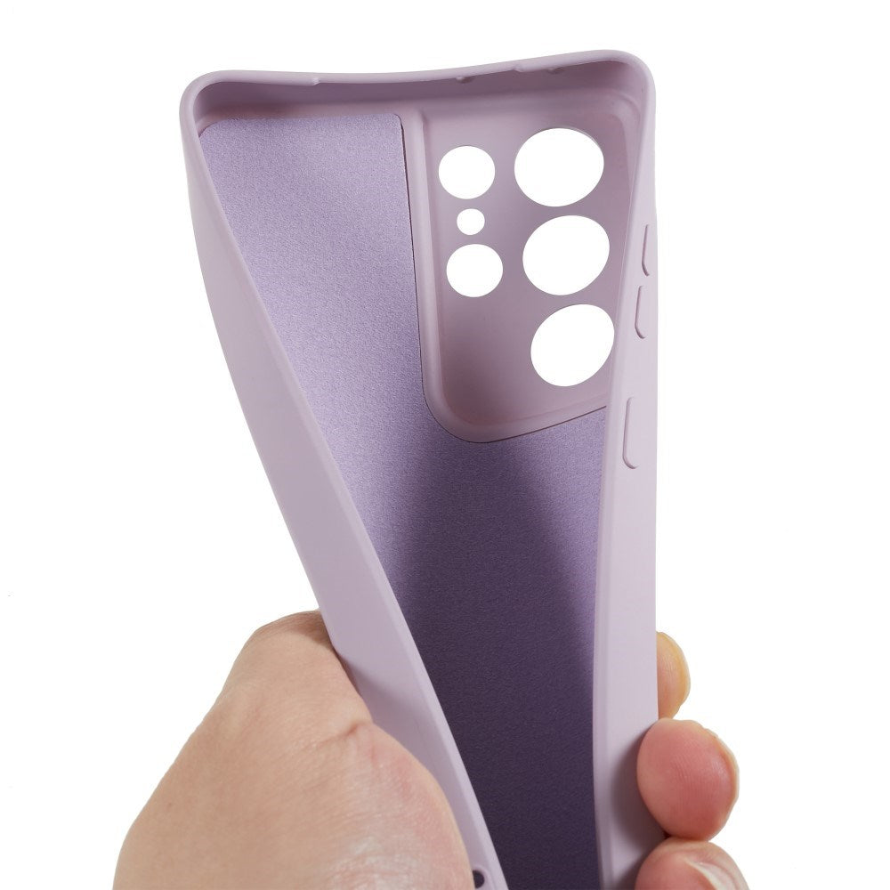 EIDERWOOD Samsung Galaxy S21 Ultra Fodrat Flexibelt Plast Skal - Lila