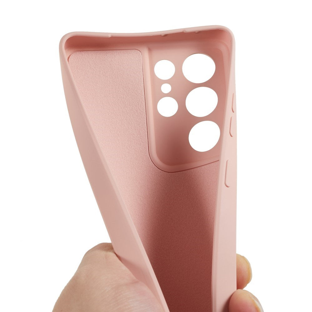 EIDERWOOD Samsung Galaxy S21 Ultra Fodrat Flexibelt Plast Skal - Rosa