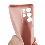 EIDERWOOD Samsung Galaxy S21 Ultra Fodrat Flexibelt Plast Skal - Rosa