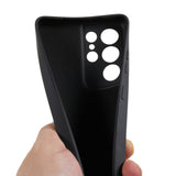 EIDERWOOD Samsung Galaxy S21 Ultra Fodrat Flexibelt Plast Skal - Svart