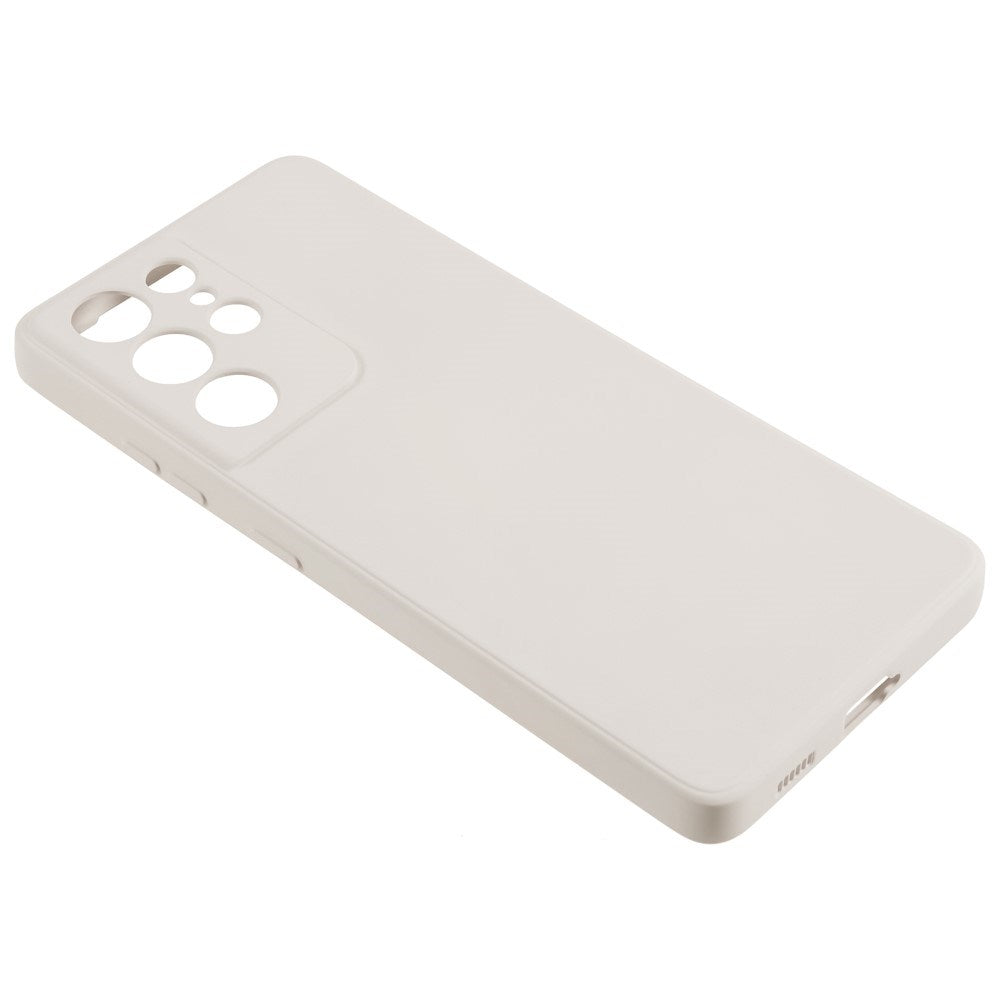 EIDERWOOD Samsung Galaxy S21 Ultra Fodrat Flexibelt Plast Skal - Beige