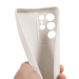EIDERWOOD Samsung Galaxy S21 Ultra Fodrat Flexibelt Plast Skal - Beige