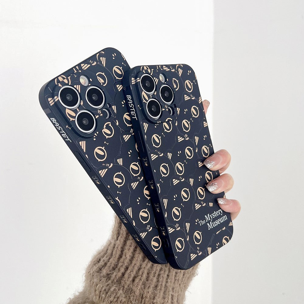 iPhone 14 Pro Flexibel TPU Plast Skal med Tryck - Katter