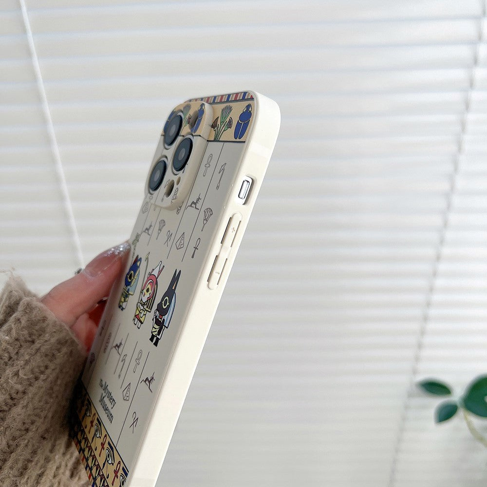 iPhone 14 Pro Flexibel TPU Plast Skal med Tryck - Hieroglyfer