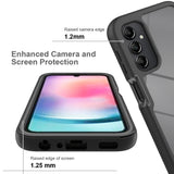 Samsung Galaxy A24 - 2-i-1 Plast Skal & Skärmskyddsfilm - Genomskinlig