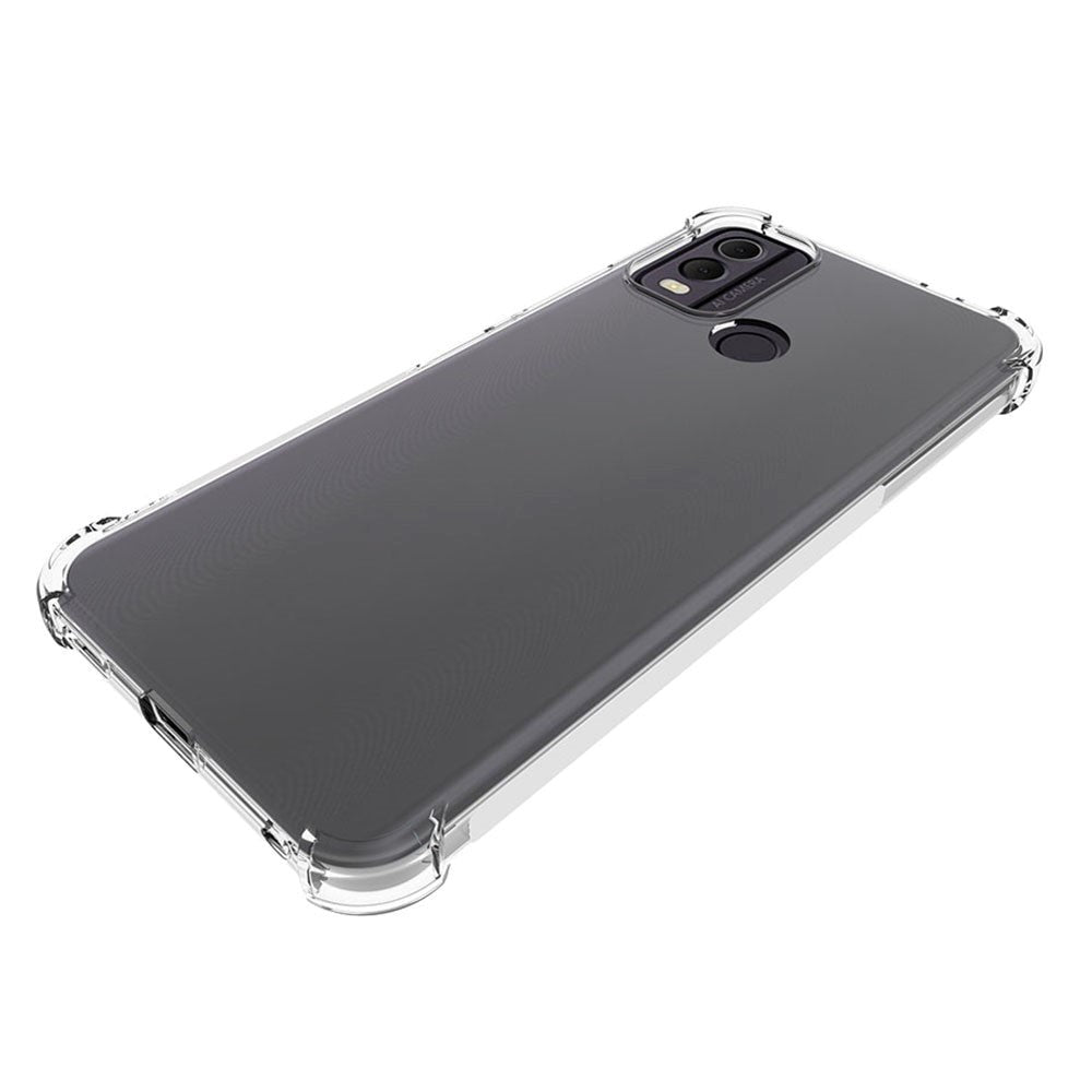 Nokia C22 Shock-Proof Fleksibelt Plastik Bagside Cover - Gennemsigtig