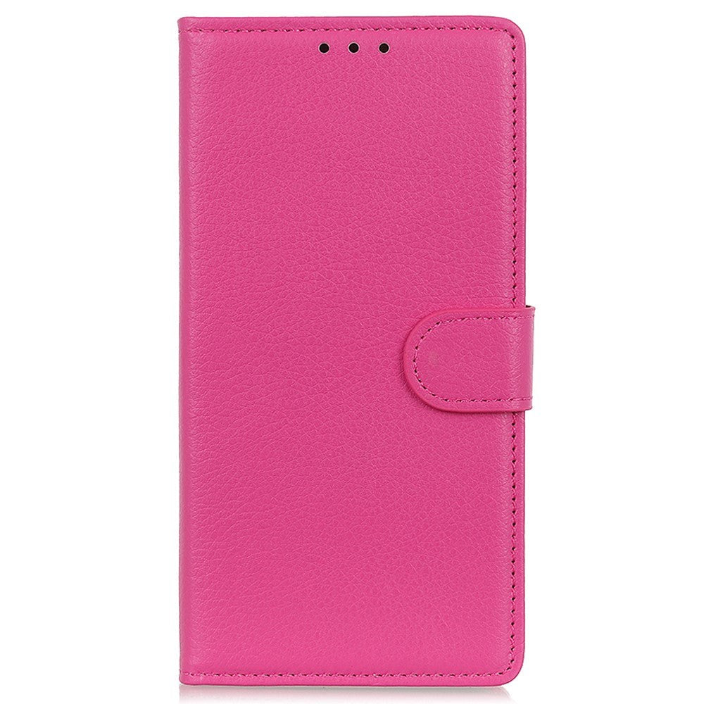 Google Pixel 8 Litchi Läder Plånboksfodral - Rosa