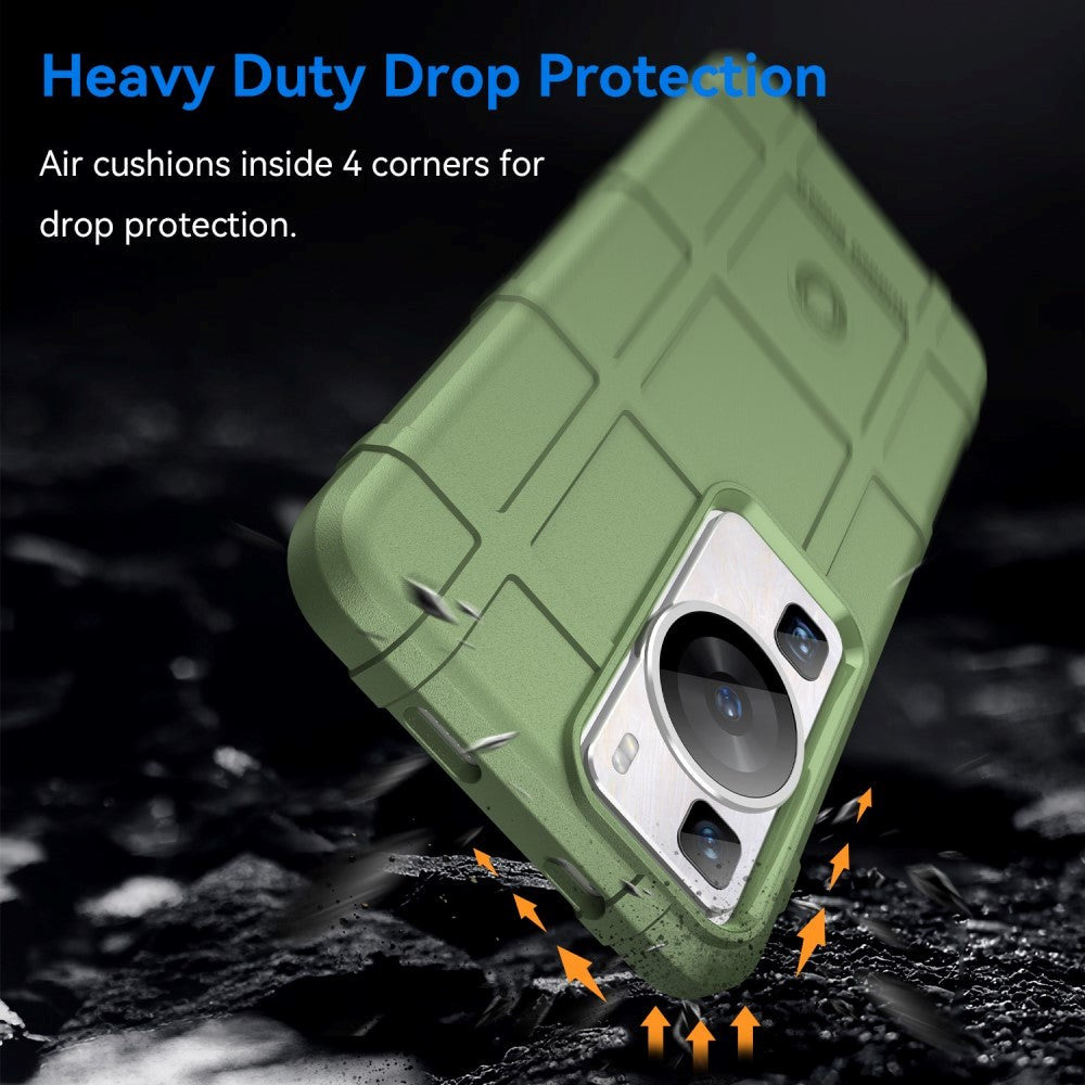 Huawei P60 Pro Rugged Shield Skal - Grön