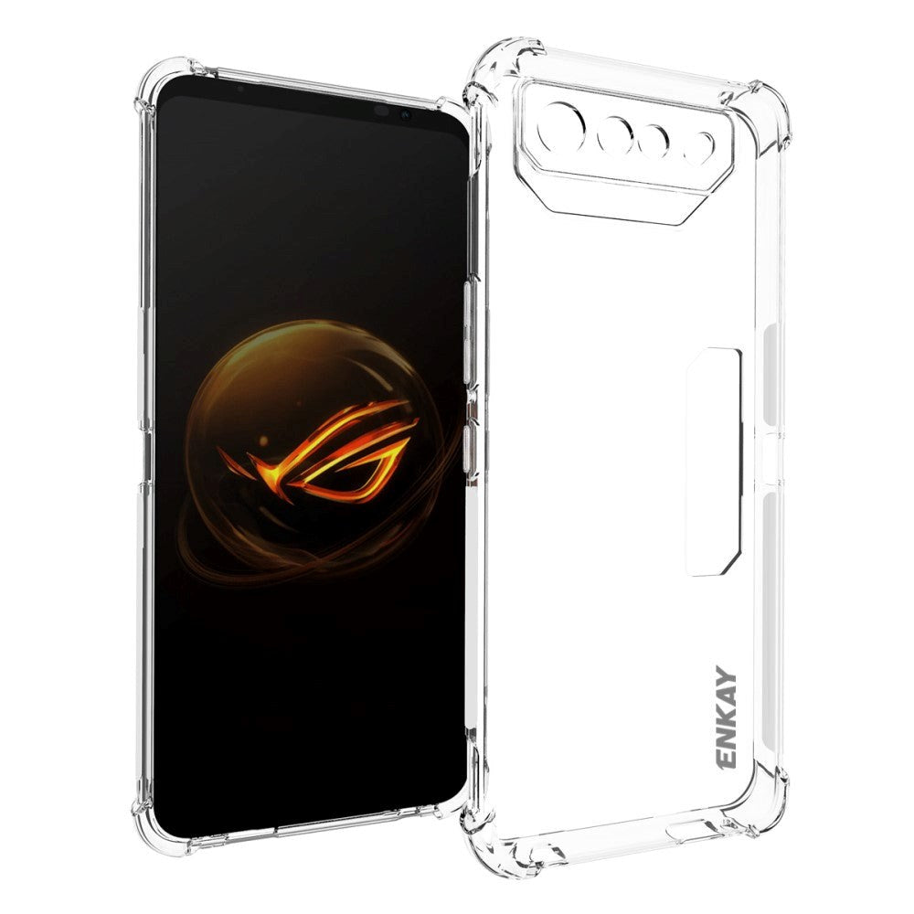 Asus ROG Phone 7 Enkay Anti-Slip Plast Skal - Genomskinlig