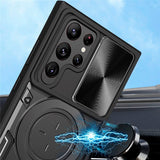 EIDERWOOD Samsung Galaxy S22 Ultra Hantverkar Skal m. Kickstand & Cam Slider - Svart