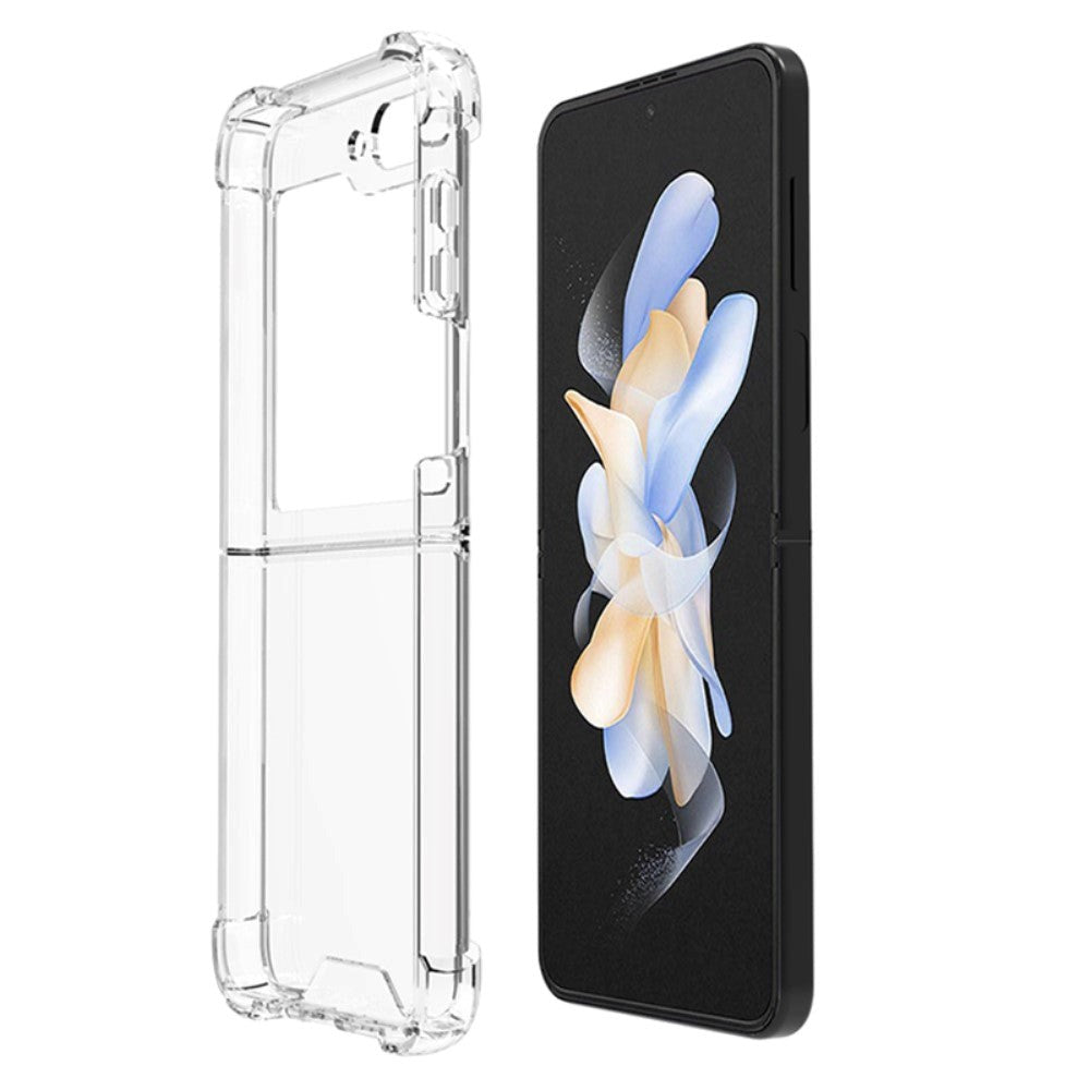 Samsung Galaxy Z Flip5 (5G) Hybrid Plast Skal - Genomskinlig