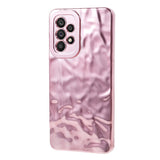 Samsung Galaxy A52s (5G) / A52 (4G / 5G) Glänsande Flexibelt Plast Skal - Vågigt Design - Rose Gold