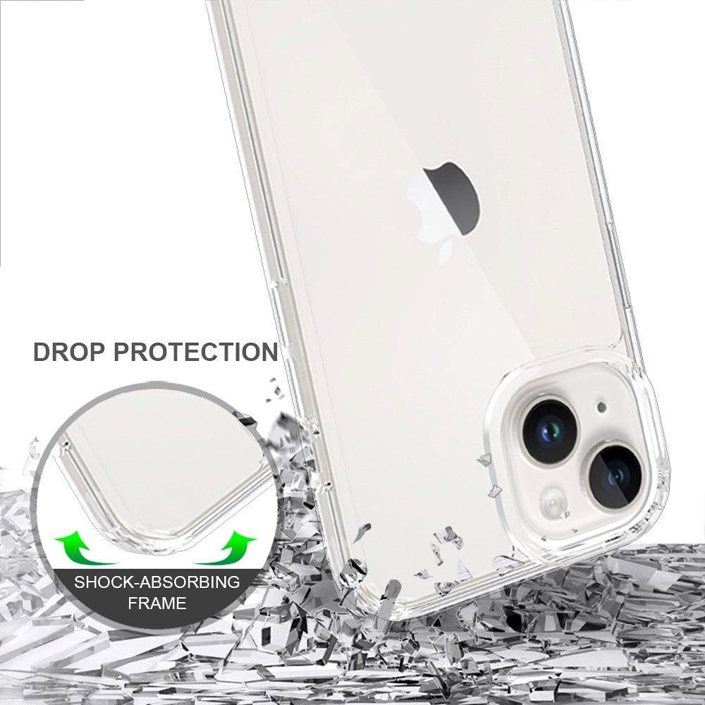 iPhone 15 Hybridplast Skal - Transparent