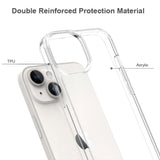 iPhone 15 Hybridplast Skal - Transparent