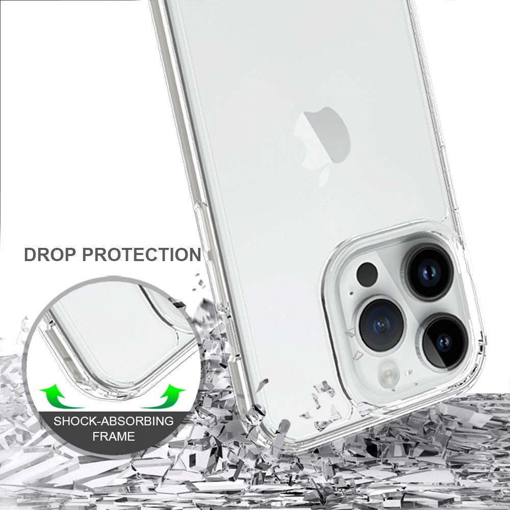 iPhone 15 Pro Hybridplast Skal - Transparent