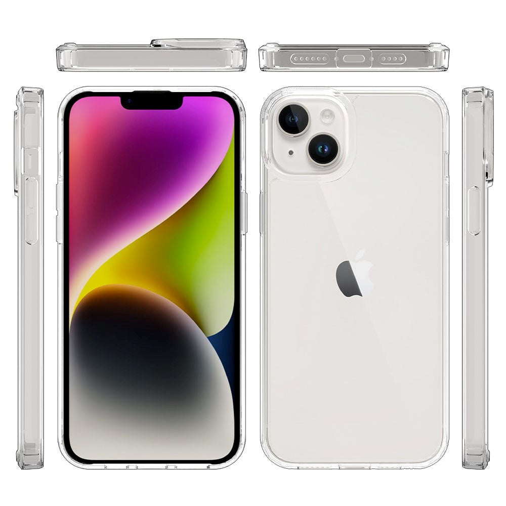 iPhone 15 Plus Hybridplast Skal - Transparent