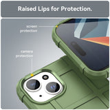 iPhone 15 Rugged Shield Series Hantverkare Skal - Grön