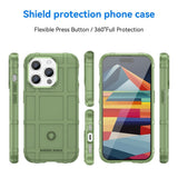 iPhone 15 Pro Rugged Shield Series Hantverkare Skal - Grön