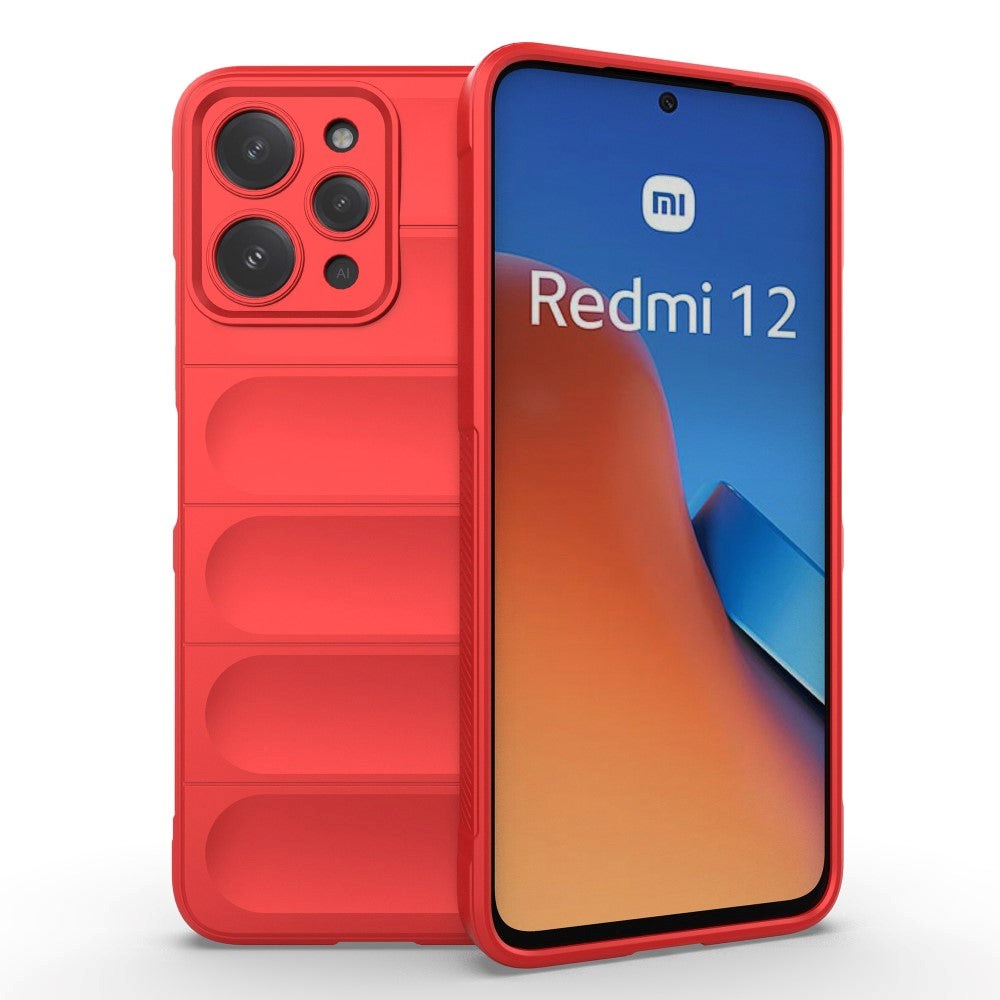 Xiaomi Redmi 12 (4G) Flexibel Plast Skal - Röd