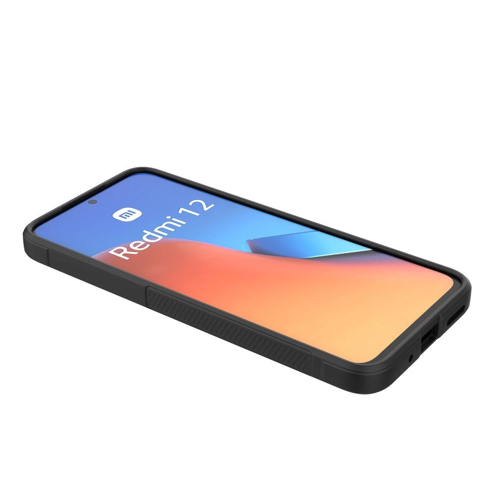Xiaomi Redmi 12 (4G) Flexibel Plast Skal - Mørkegrå
