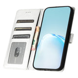 EIDERWOOD iPhone 12 Pro Max Plånboksfodral i Konstläder med Rem - Silver