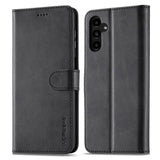 EIDERWOOD Samsung Galaxy S23 FE Konstläder Plånbokfordral med Stativ - Svart