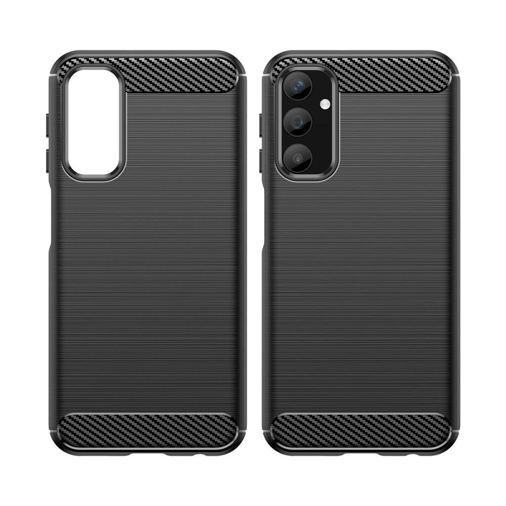 Samsung Galaxy A25 (5G) Brushed Carbon Fiber Skal - Svart