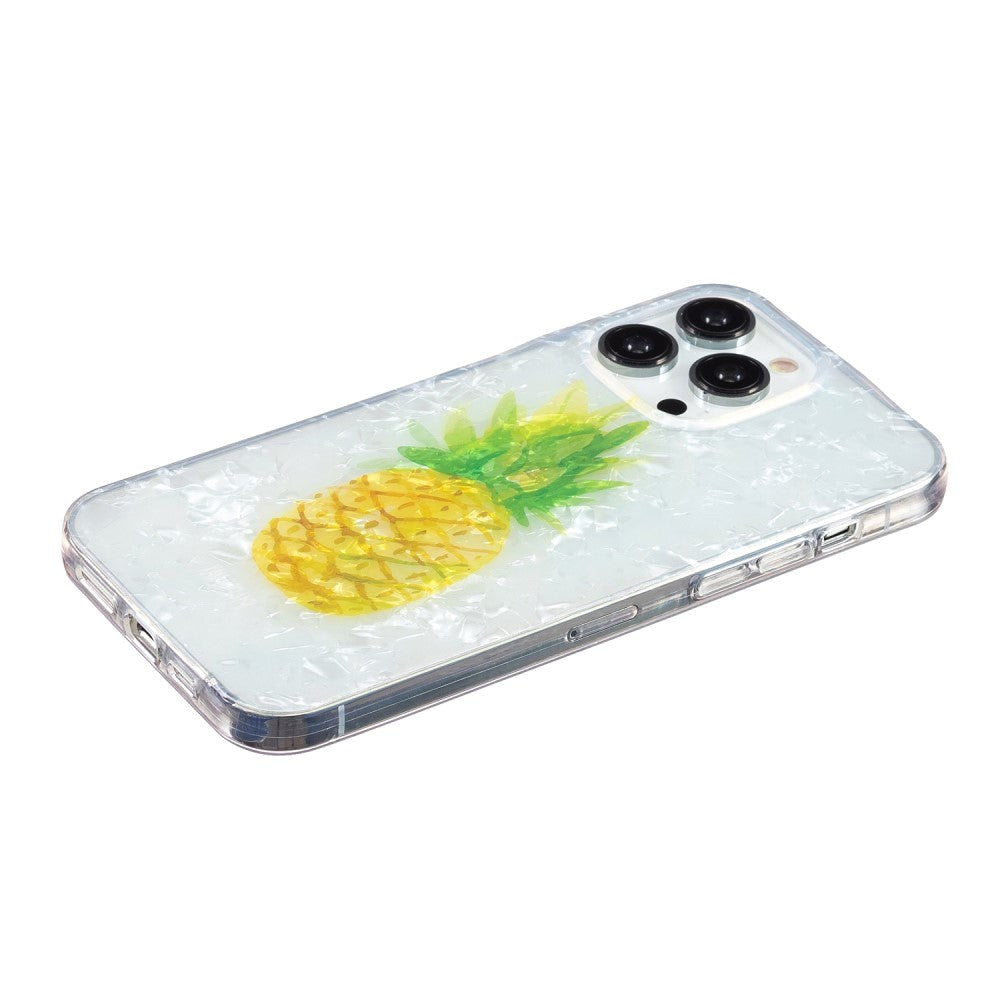 iPhone 15 Pro Flexibelt Plastskal - Ananas