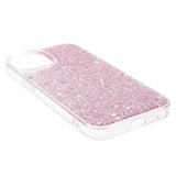 iPhone 15 Skal - Rosa Glitter